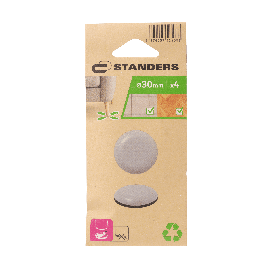 ADE SLIPPERY FOOT D30MM GRAY 4PCS
