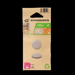 ADHESIVE TIPS DIA. 25MM GREY 8PCS