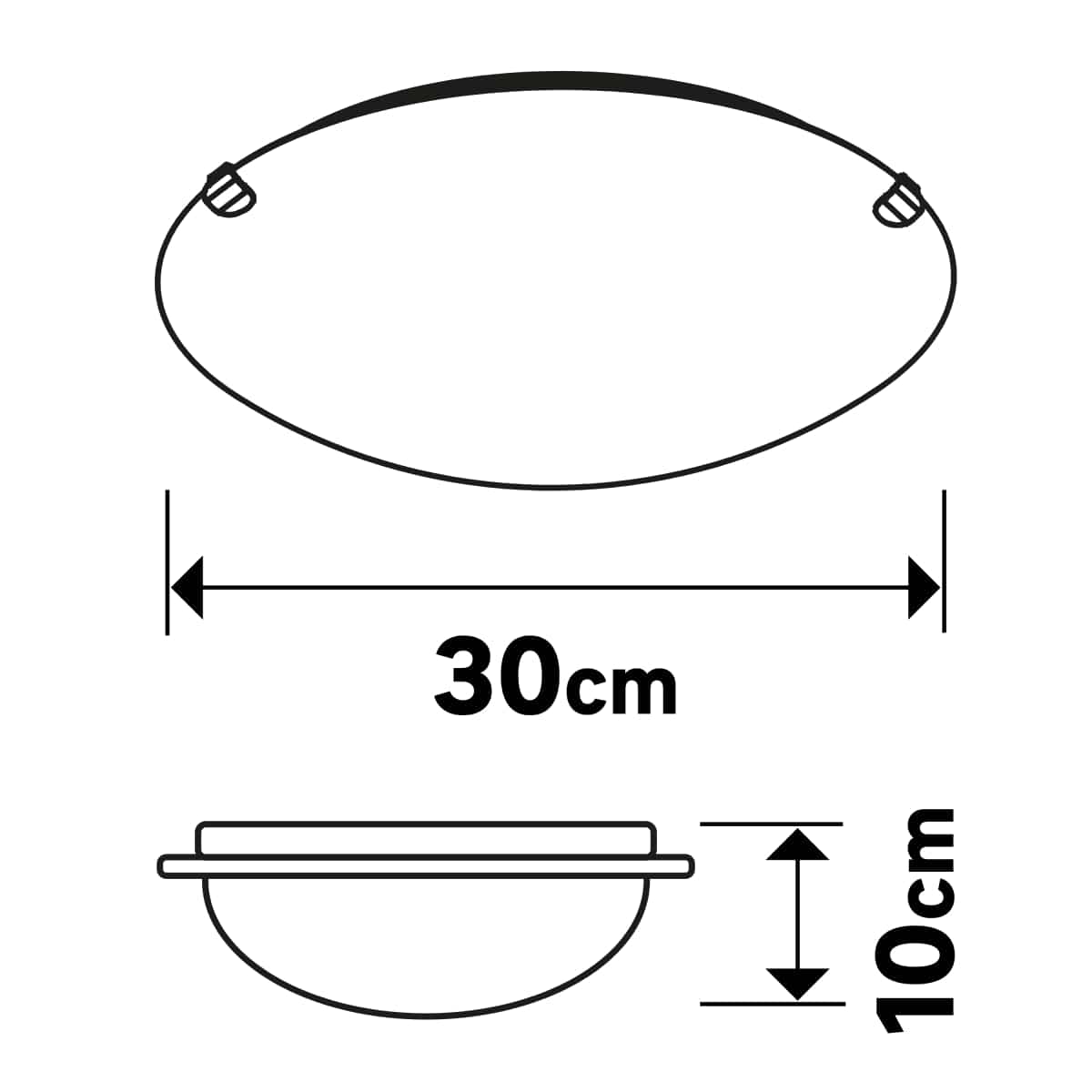 Bricocenter CEILING LIGHT ISLAND ALABASTER WHITE D30 E27=60W