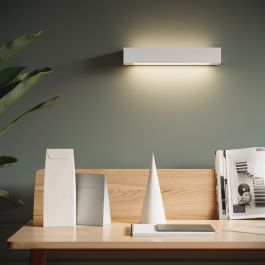 MALO CHALK WHITE WALL LIGHT 45X7X9CM 2XE14