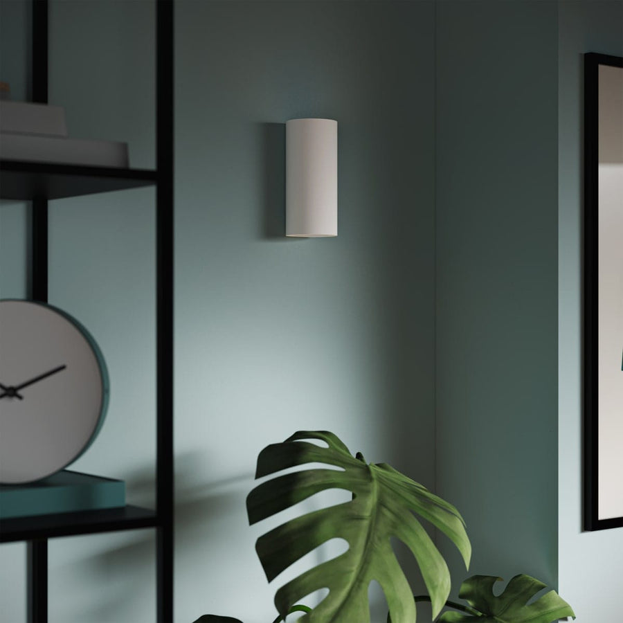 Bricocenter APPLIQUE TAVUA GESSO BIANCO 7.5X7.5X16CM 2XGU10=28W