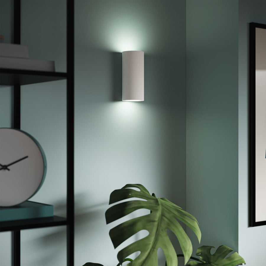 Bricocenter APPLIQUE TAVUA GESSO BIANCO 7.5X7.5X16CM 2XGU10=28W