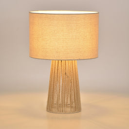 MIKONA TABLE LAMP NATURAL ROPE H40 CM E27