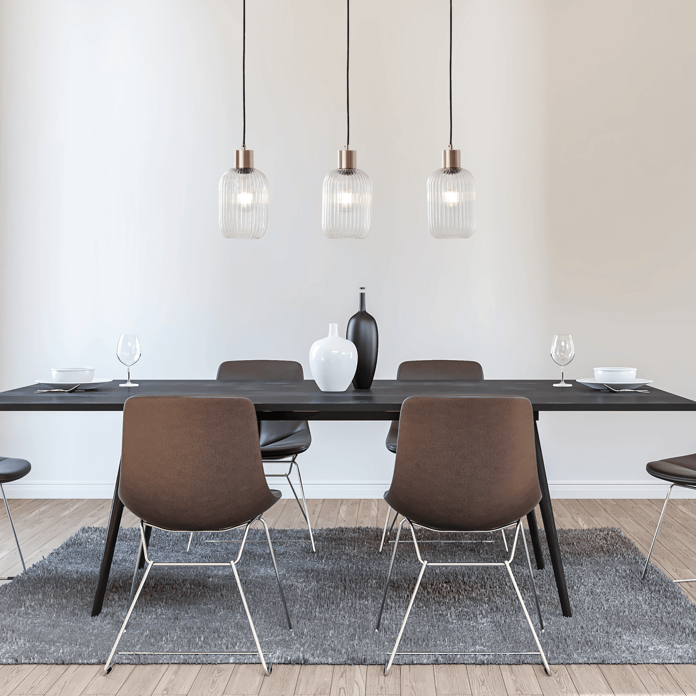 DIPSY GLASS AND METAL GOLD CHANDELIER D25