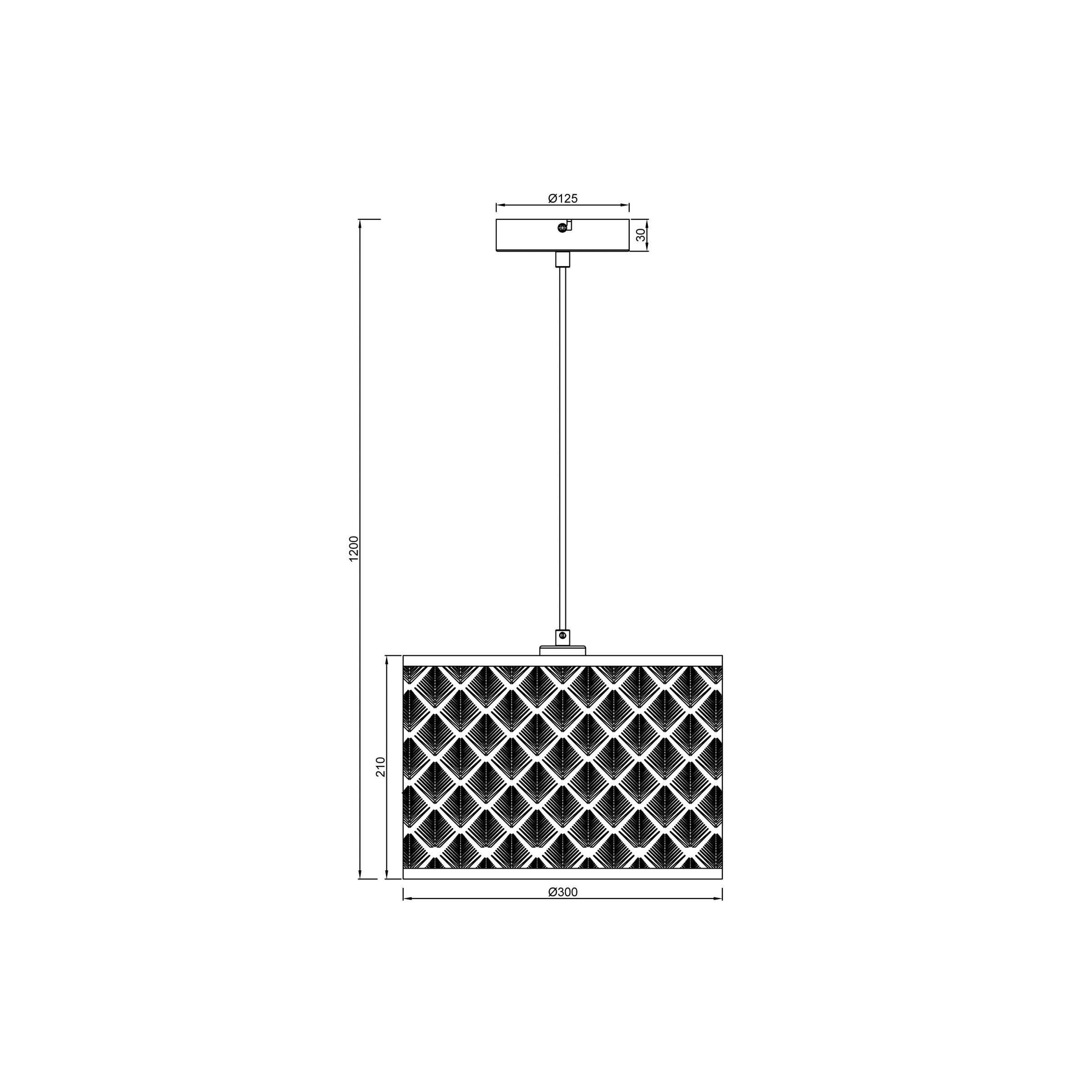 Lampadario galati metallo oro d30 cm e27