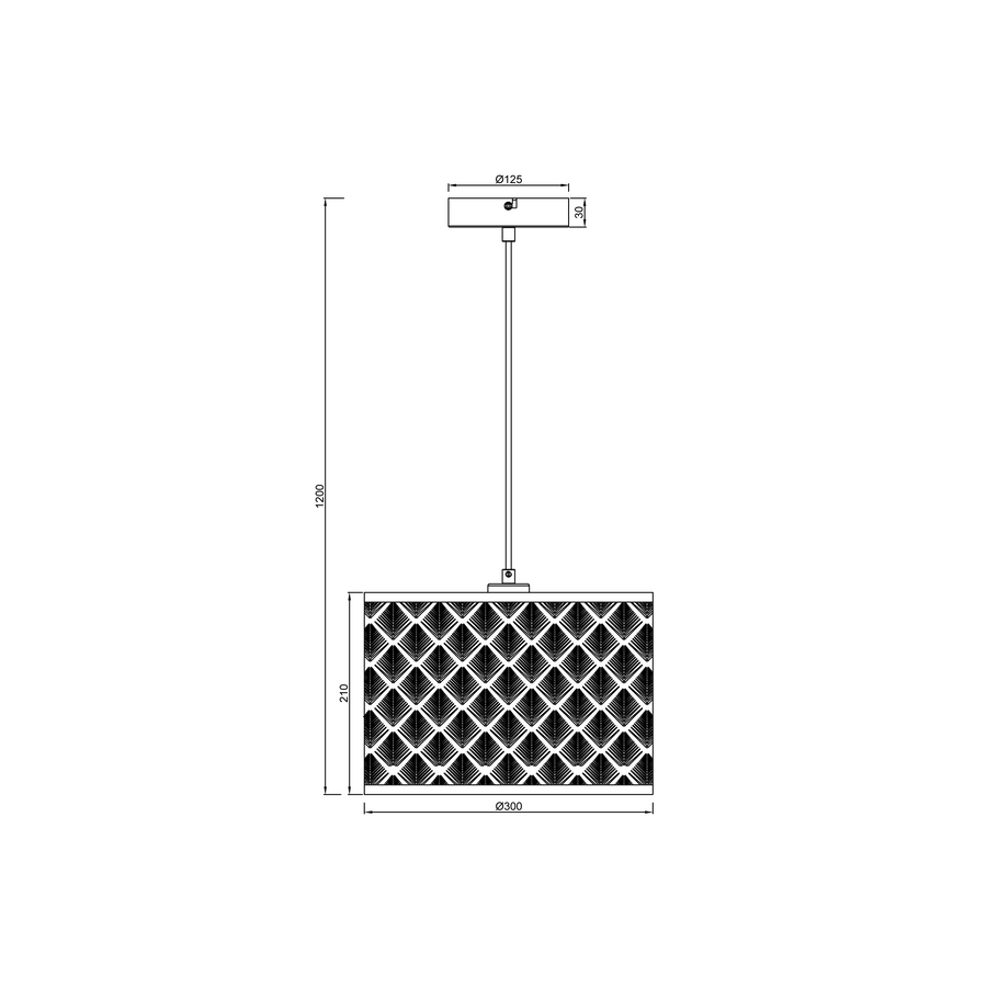 Lampadario galati metallo oro d30 cm e27