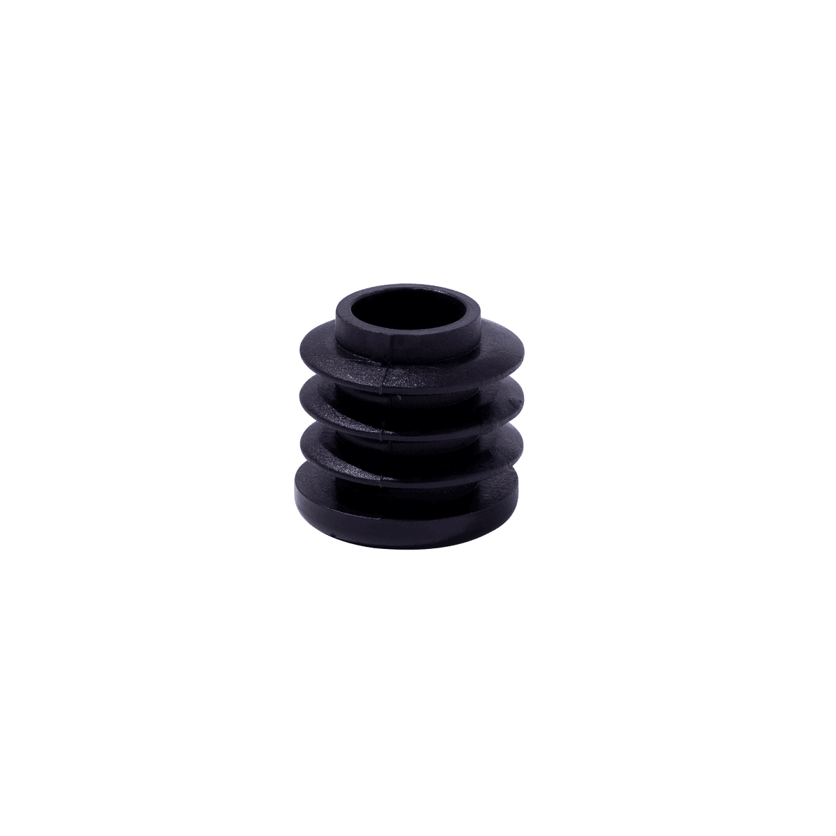 INNER CAP 18MM BLACK PLASTIC 8PCS