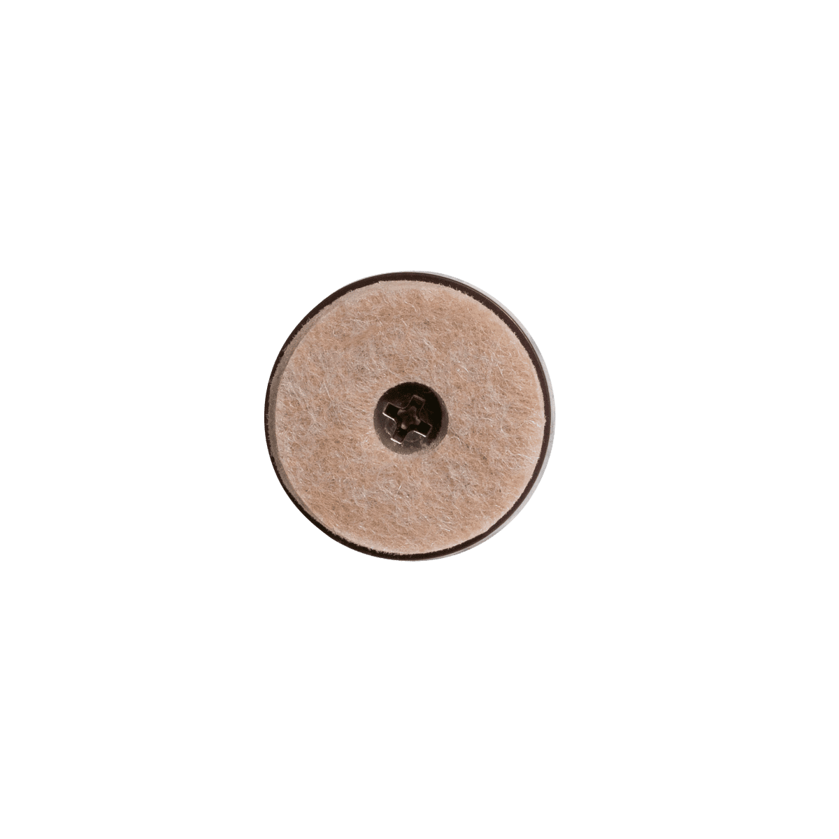 FELT WITH STANDERS SCREW D 28 MM BEIGE , 4 PIECES