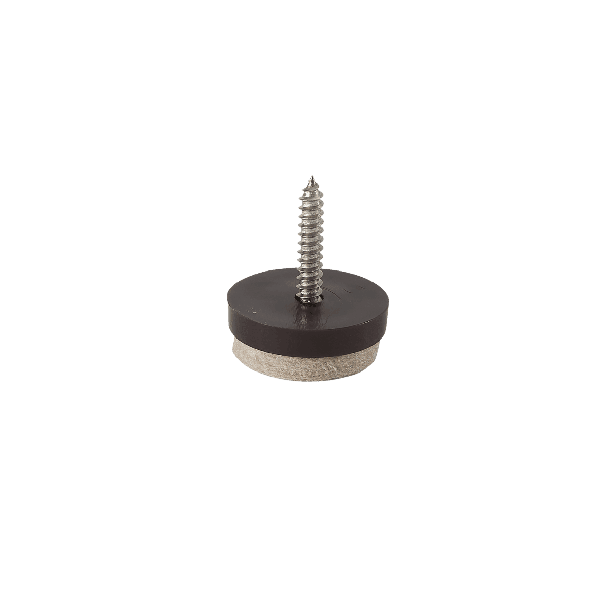 FELT WITH STANDERS SCREW D 24 MM BEIGE, 4 PIECES