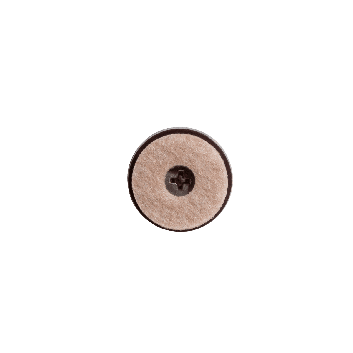 FELT WITH STANDERS SCREW D 24 MM BEIGE, 4 PIECES