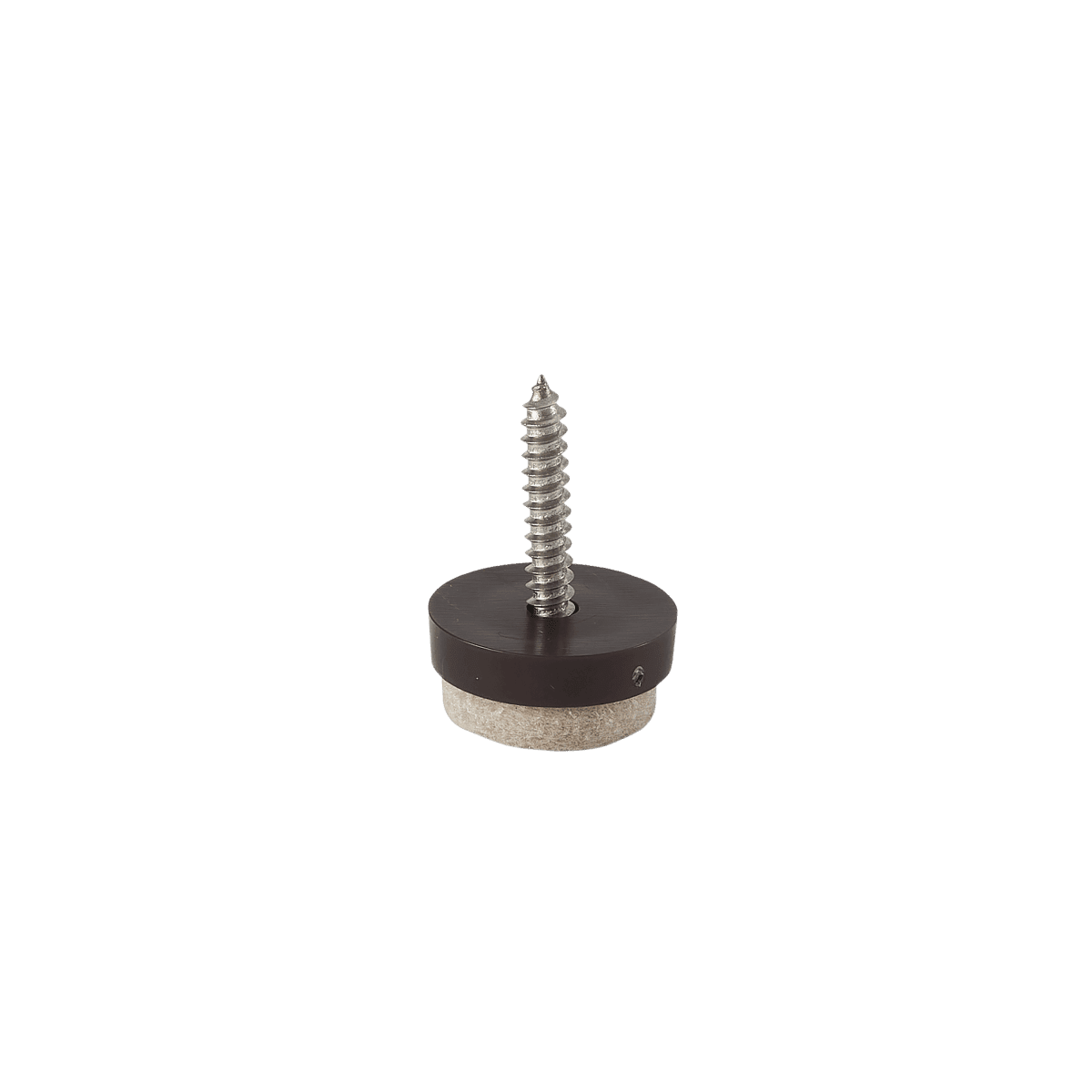 FELT WITH STANDERS SCREW D 20 MM BEIGE , 4 PIECES