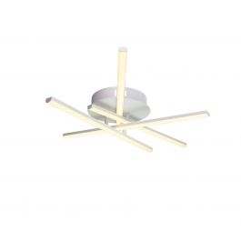 MIKADO ALUMINIUM CEILING LAMP WHITE D65 CM LED 40W NATURAL LIGHT