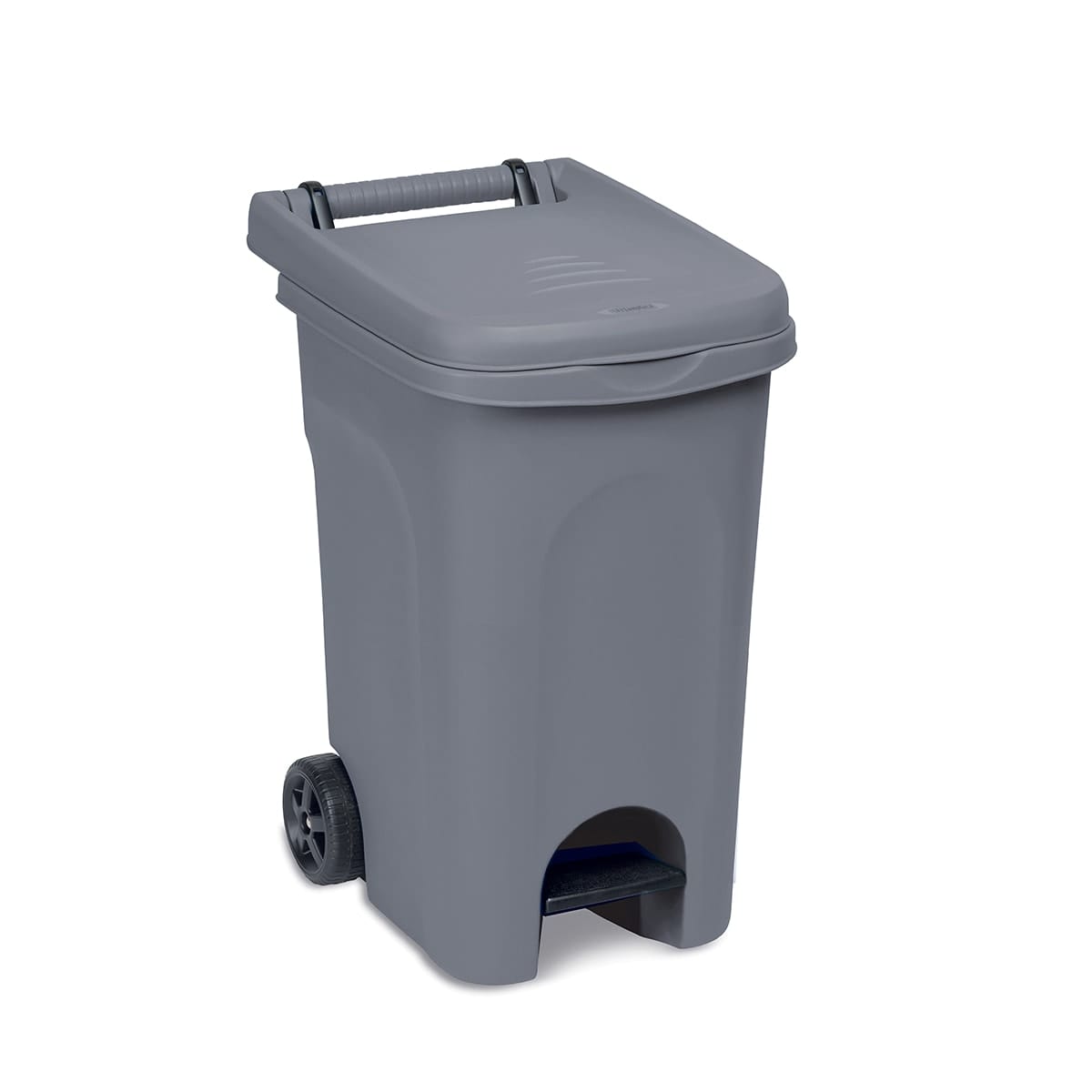 Bricocenter DUSTBIN WITH PEDAL GREY URBAN SYSTEM 60LT WITH WHEELS