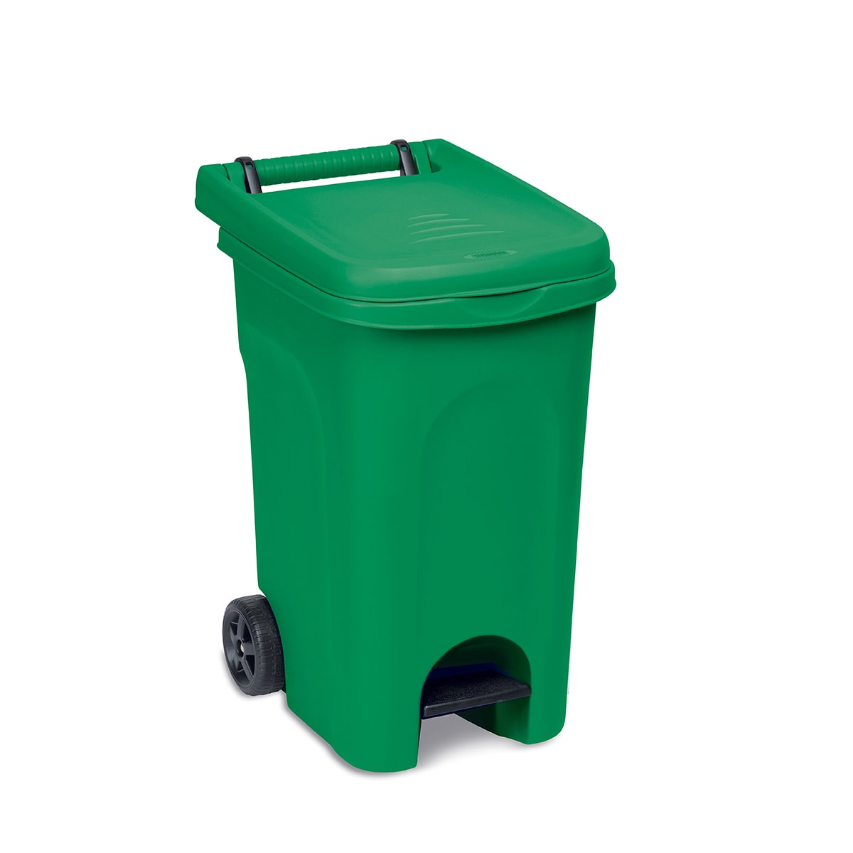 GREEN URBAN SYSTEM 60LT PEDAL DUSTBIN WITH WHEELS