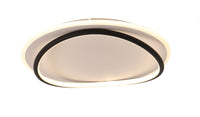 VALE ALUMINIUM CEILING LAMP BLACK AND WHITE D40 CM LED 52W CCT DIMMABLE WITH REMOTE CONTROL