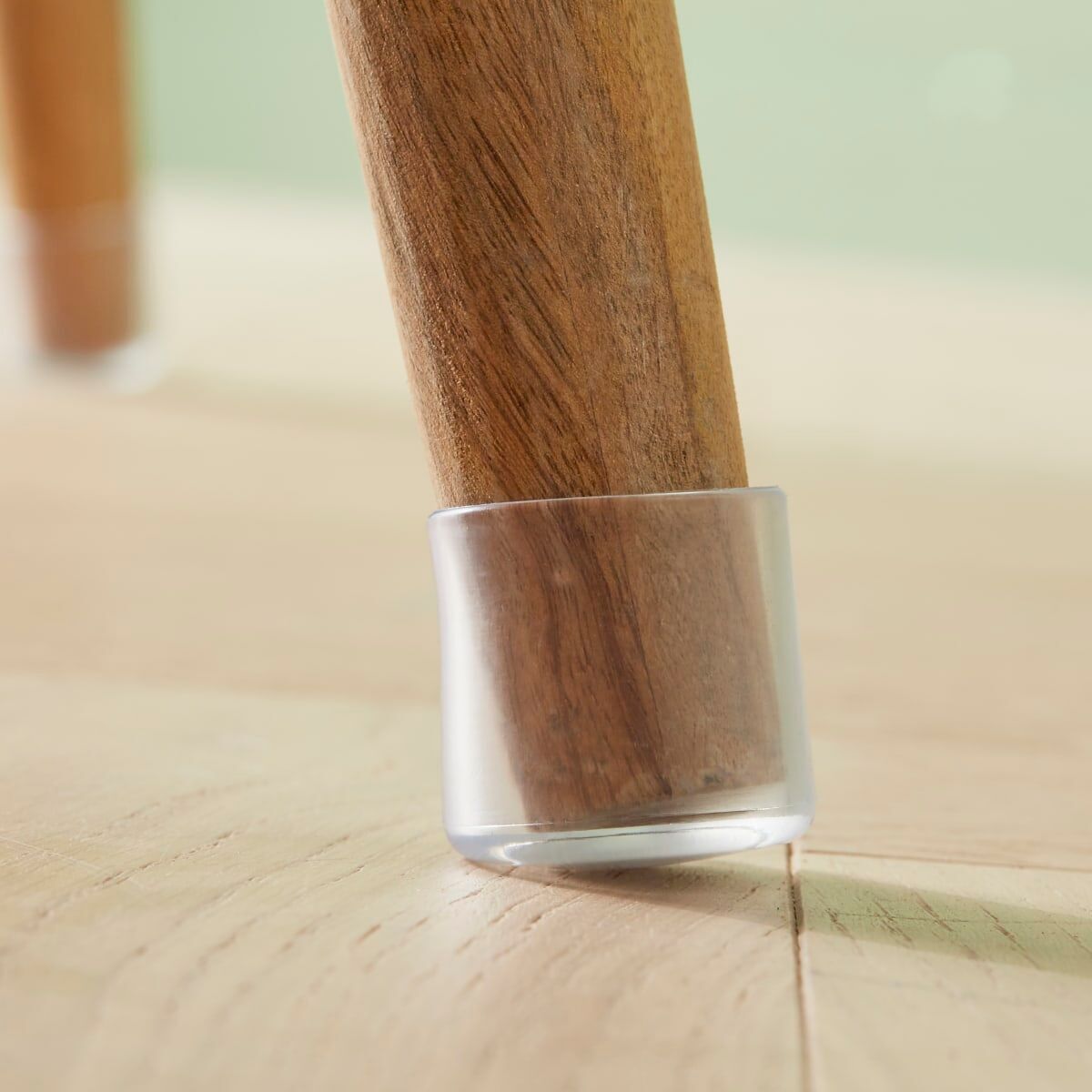 PLASTIC SOCK D22 MM TRANSPARENT, 4 PIECES