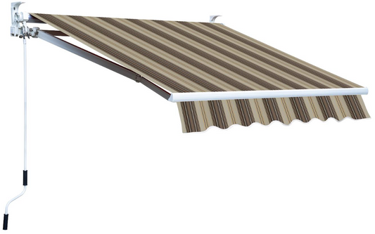 3X2 SQUARE BAR CURTAIN COLOR STRIPED BEIGE