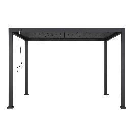 NATERIAL MODUS BIOCLIMATIC PERGOLA FULL ALU 3.6MX3.6M H2.5M DARK GRAY