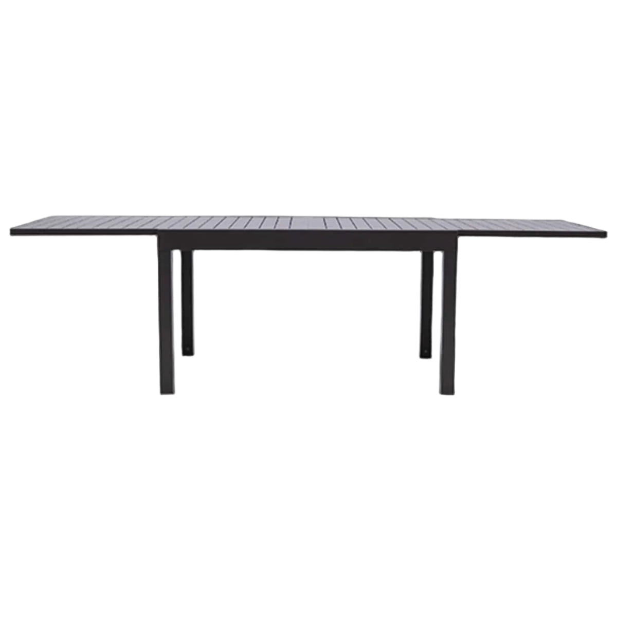 Bricocenter NATERIAL LYRA II FULL ALU 135/270X90 DARK GRAY EXTENDABLE DINING TABLE