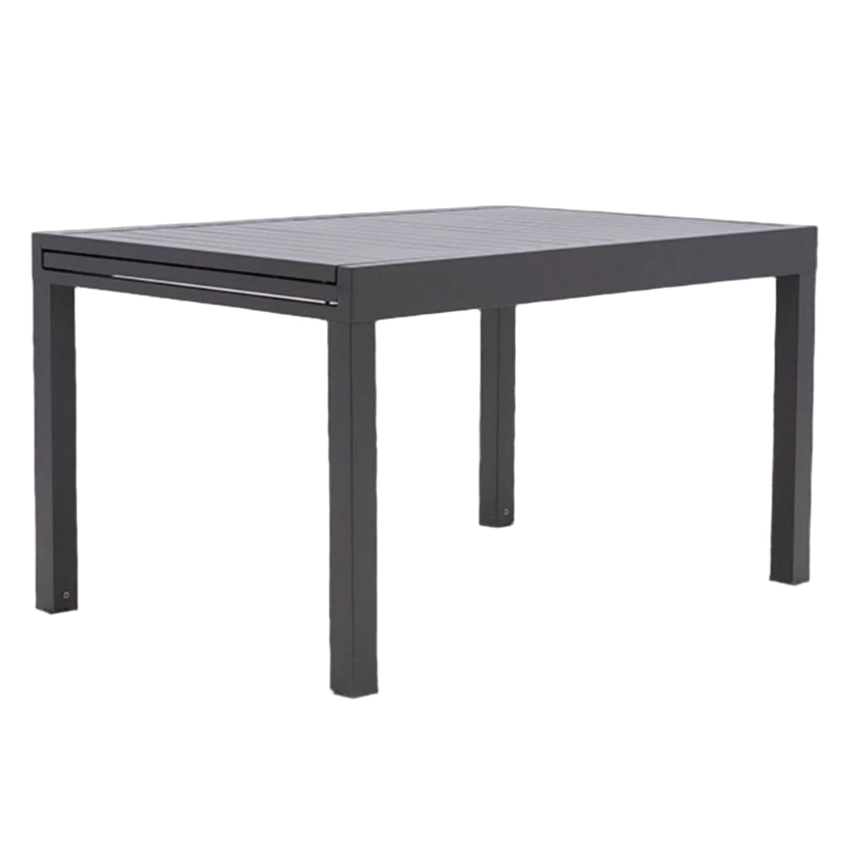 Bricocenter NATERIAL LYRA II FULL ALU 135/270X90 DARK GRAY EXTENDABLE DINING TABLE