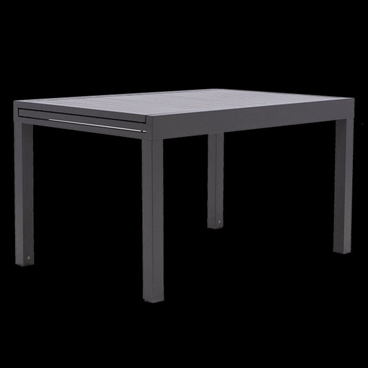 Bricocenter NATERIAL LYRA II FULL ALU 135/270X90 DARK GRAY EXTENDABLE DINING TABLE