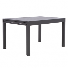 NATERIAL LYRA II FULL ALU 135/270X90 DARK GRAY EXTENDABLE DINING TABLE