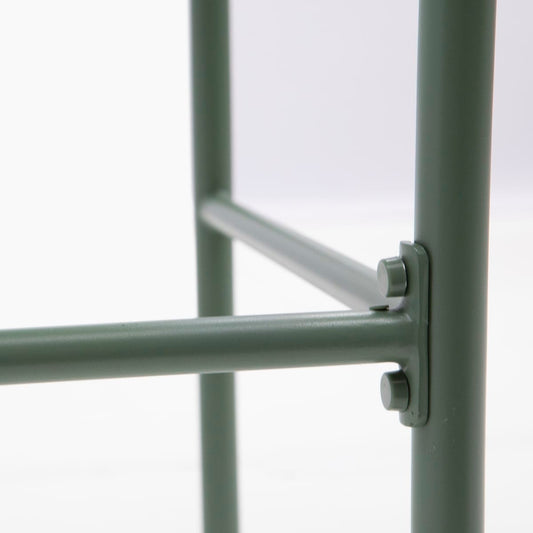 Bricocenter TAVOLO DA BALCONE CAFE II 120X45 FISSO 2-4POSTI IN ACCIAIO VERDE