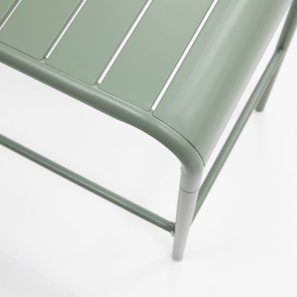 Bricocenter TAVOLO DA BALCONE CAFE II 120X45 FISSO 2-4POSTI IN ACCIAIO VERDE