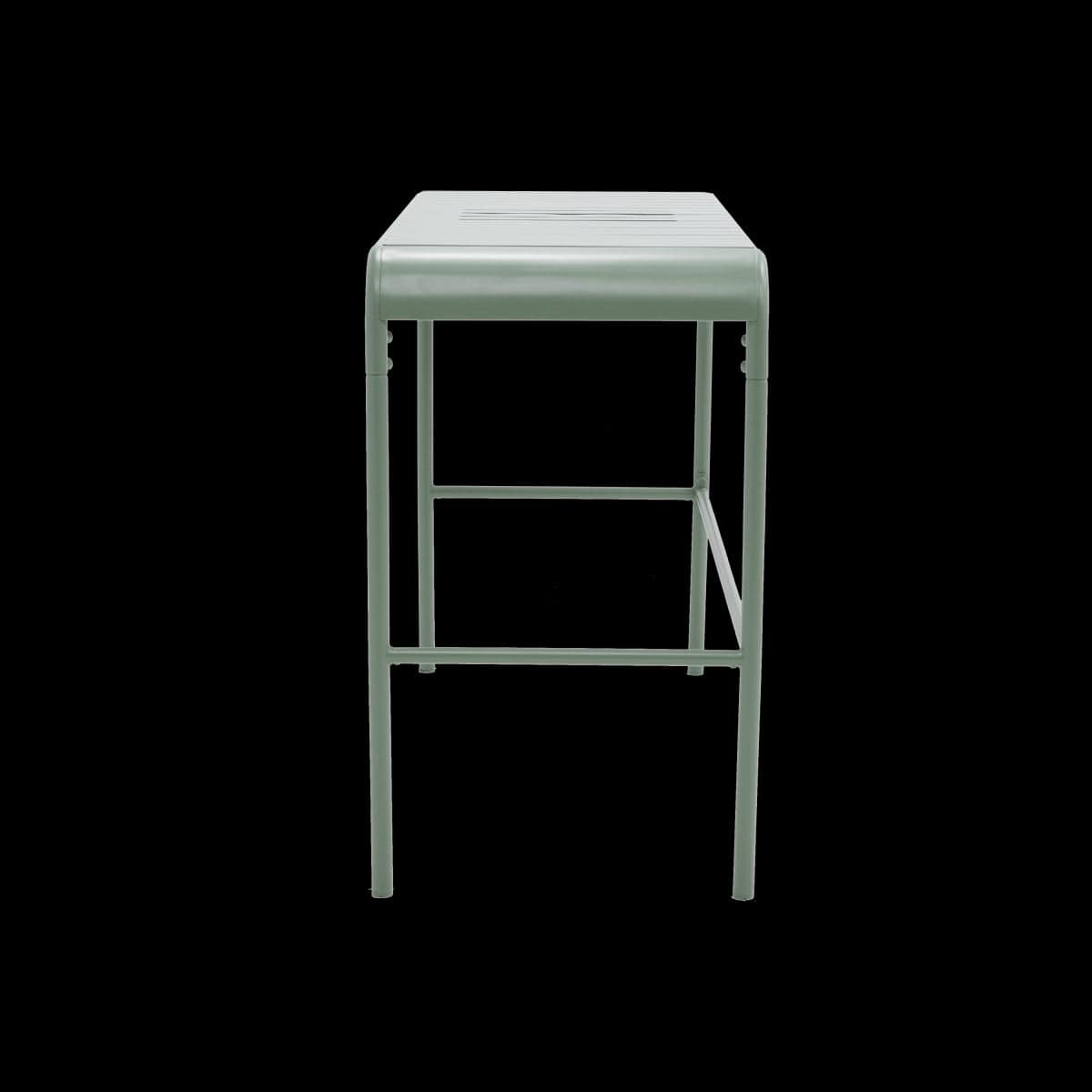 Bricocenter TAVOLO DA BALCONE CAFE II 120X45 FISSO 2-4POSTI IN ACCIAIO VERDE