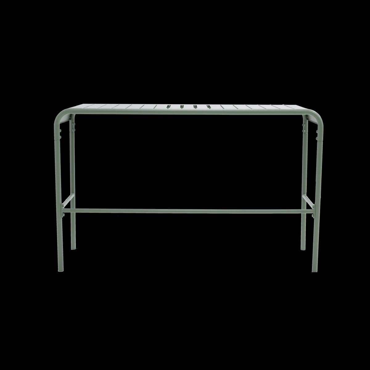 Bricocenter TAVOLO DA BALCONE CAFE II 120X45 FISSO 2-4POSTI IN ACCIAIO VERDE