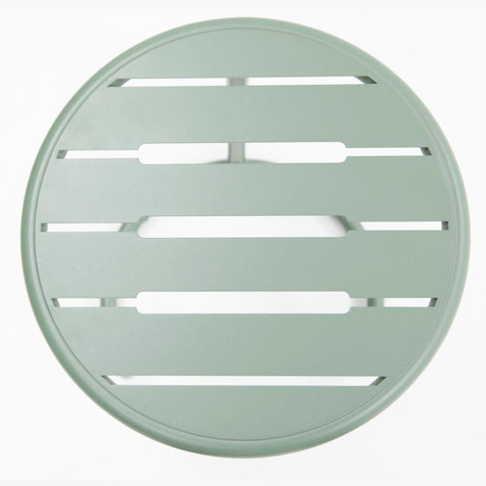 Bricocenter SET DI 2 TAVOLINI BASSI CAFE II GIGOGNE ACCIAIO D41H46 D31H41 VERDE