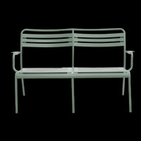 2-SEATER SOFA CAFE II STEEL 120.5X71.5 CM WITHOUT CUSHIONS GREEN