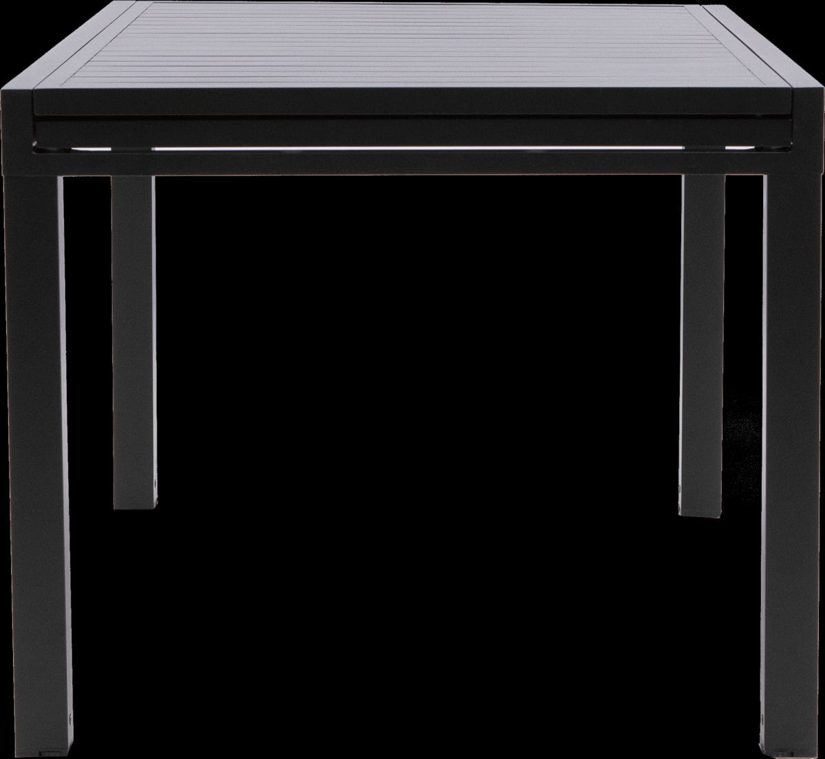 Bricocenter NATERIAL LYRA II FULL ALU 135/270X90 DARK GRAY EXTENDABLE DINING TABLE