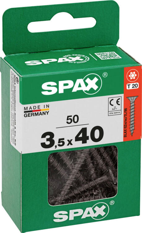 SPAX TSP T-STAR PLUS BLACK 3.5X40 M 50 PCS