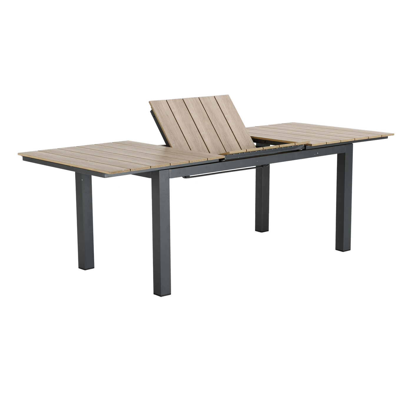 CLARA EXTENDABLE TABLE 6/8 SEATER ALUM
