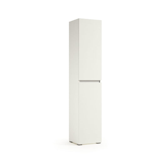 Multipurpose cabinet – 2 doors, recessed handles, 4 adjustable shelves, 45x37x195, white