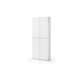 multi-purpose cabinet 7 shelves 80x37x195 white