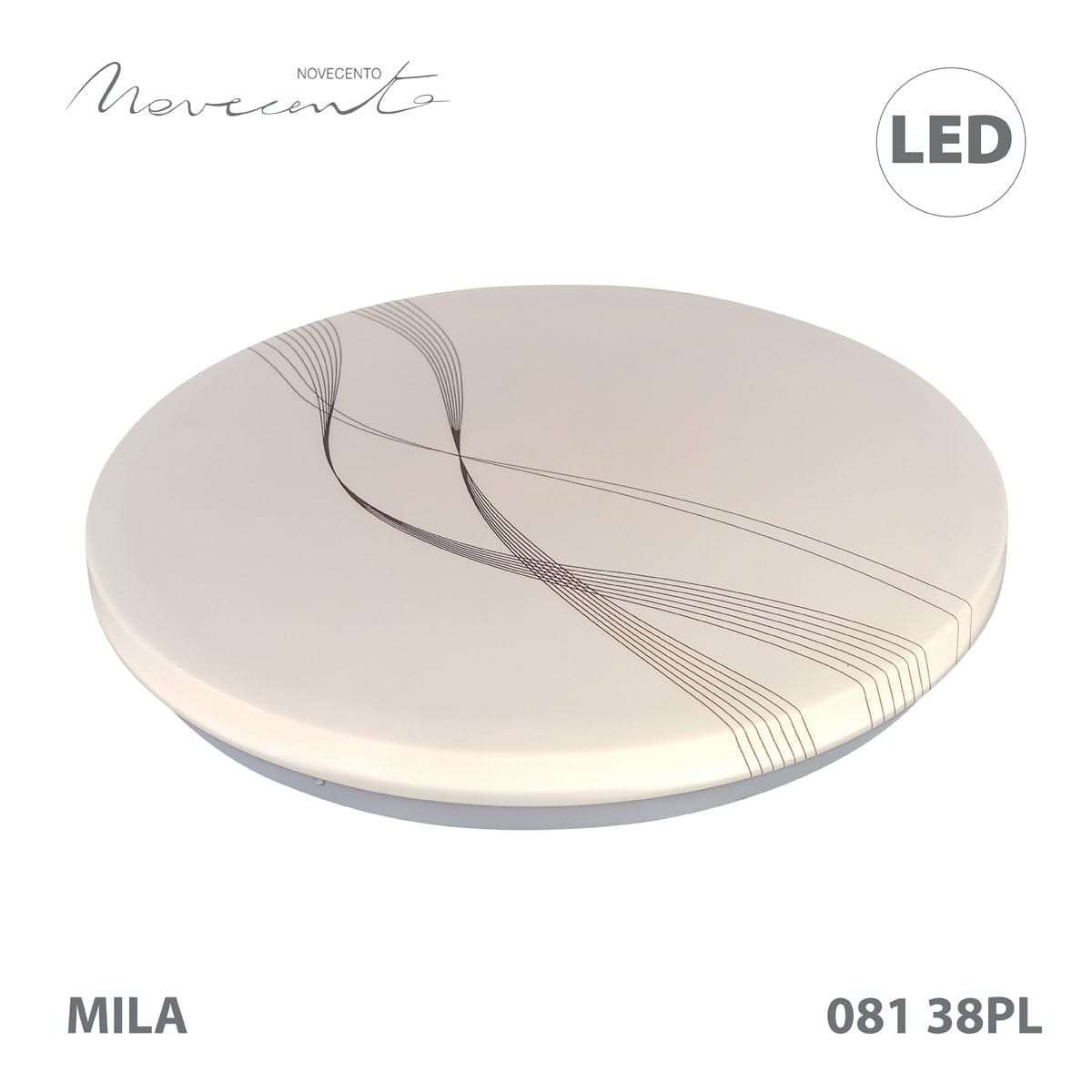 Bricocenter MILA CEILING LAMP PLASTIC WHITE D38 CM LED 36W NATURAL LIGHT