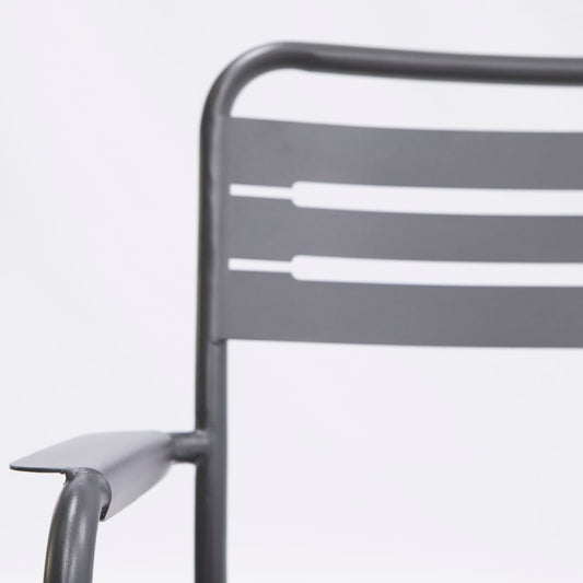 Bricocenter DIVANO 2 POSTI CAFE II ACCIAIO 120.5X71.5X71.5 CM SENZA CUSCINI ANTRACITE