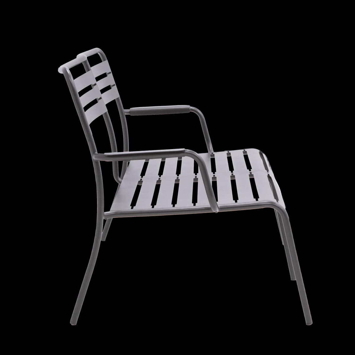 Bricocenter DIVANO 2 POSTI CAFE II ACCIAIO 120.5X71.5X71.5 CM SENZA CUSCINI ANTRACITE