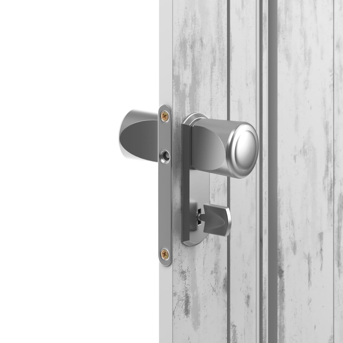 Bricocenter FREYA WHITE OAK PVC FOLDING DOOR 85X214CM WITH KEY