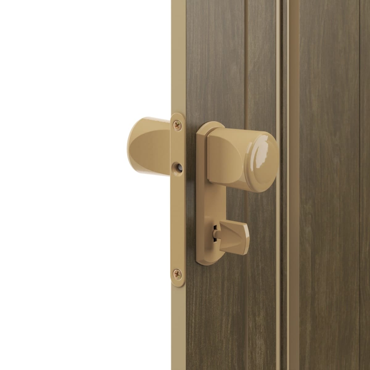 Bricocenter WALNUT PVC DARIA FOLDING DOOR 85X214CM KEY LOCK