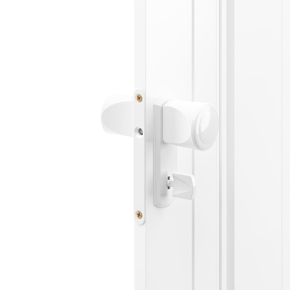 Bricocenter DARIA OPAQUE WHITE PVC FOLDING DOOR 85X214CM KEY LOCK