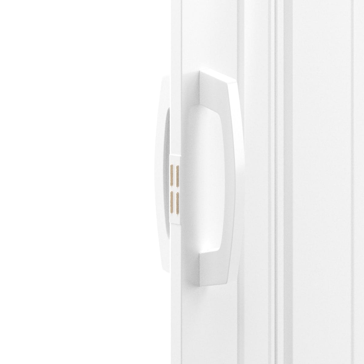 Bricocenter OPAQUE WHITE PVC FOLDING DOOR 85X214CM MAGNETIC LOCK