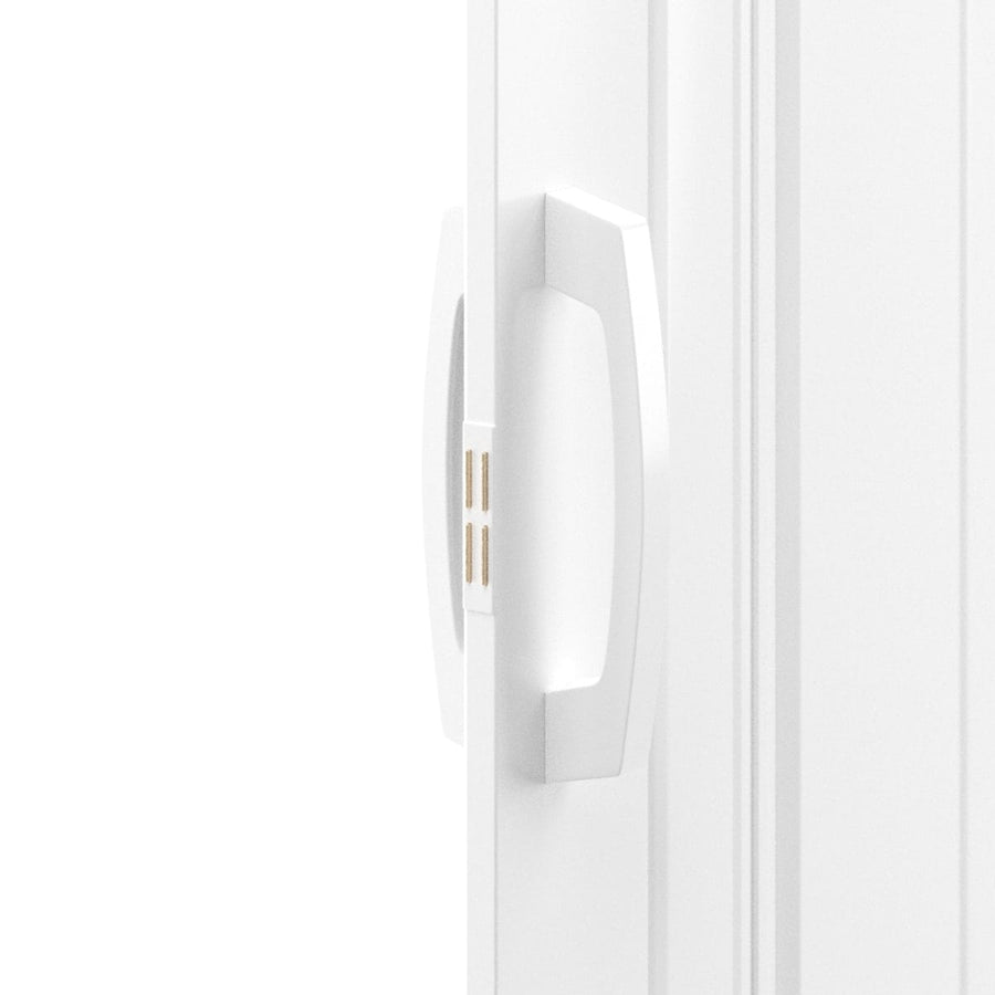 Bricocenter OPAQUE WHITE PVC FOLDING DOOR 85X214CM MAGNETIC LOCK