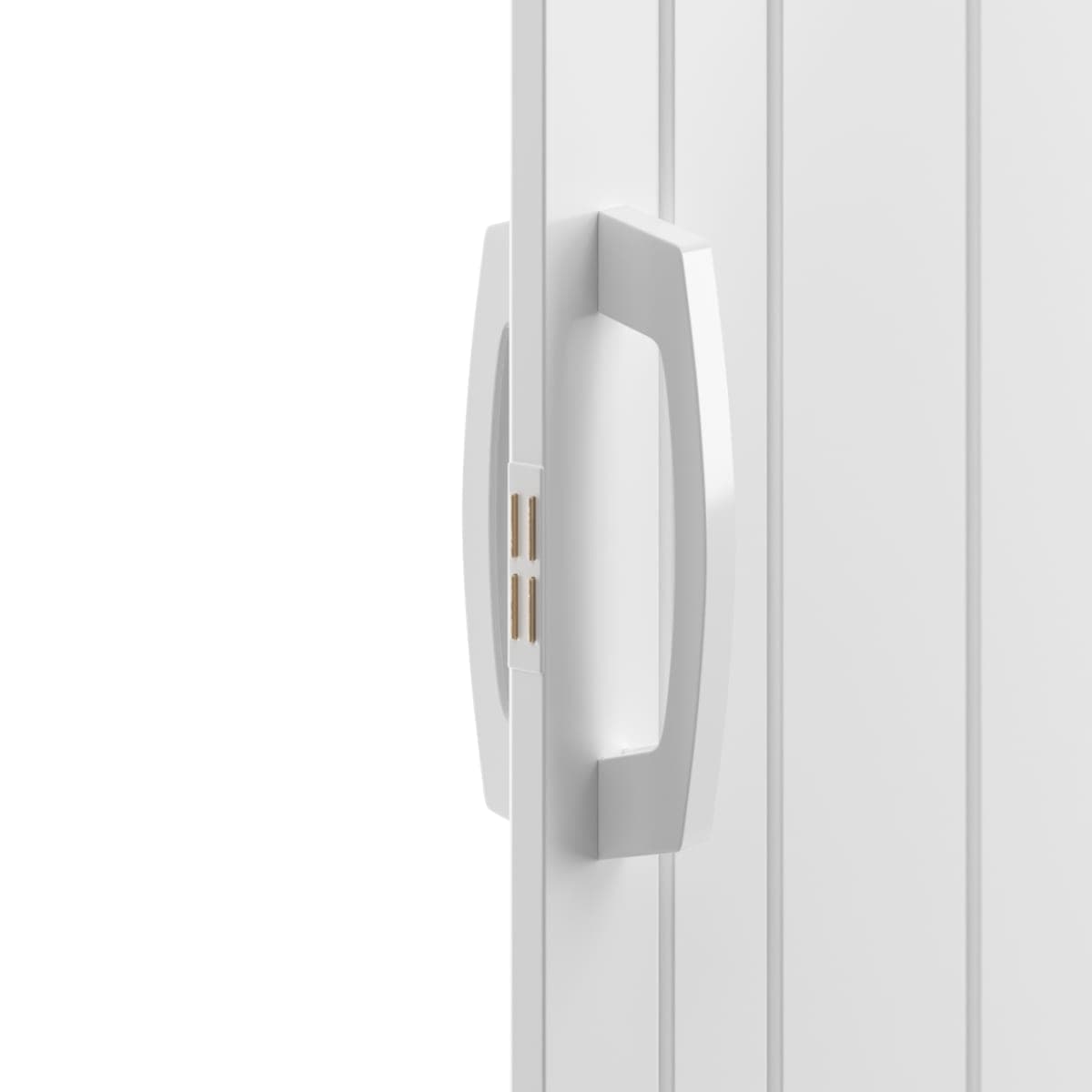 Bricocenter MATT WHITE PVC PIA FOLDING DOOR 85X214CM MAGNETIC LOCK