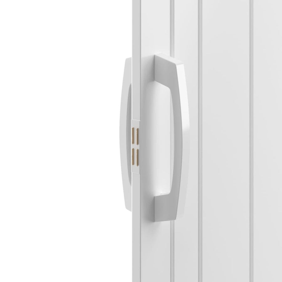 Bricocenter MATT WHITE PVC PIA FOLDING DOOR 85X214CM MAGNETIC LOCK