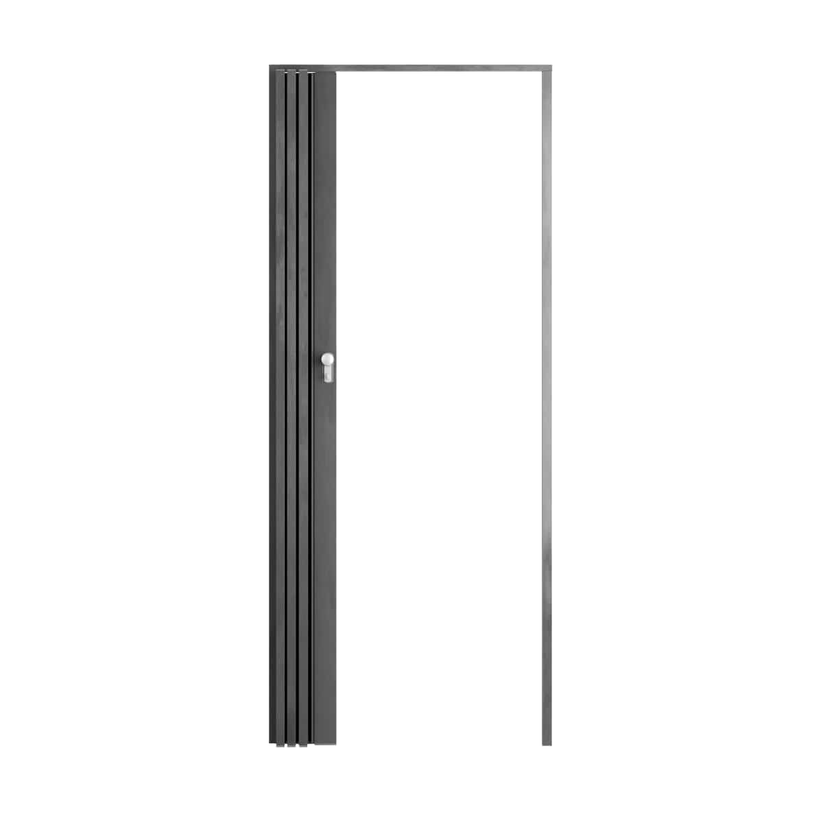 Bricocenter FREYA CONCRETE PVC FOLDING DOOR - 85X214CM WITH KEY