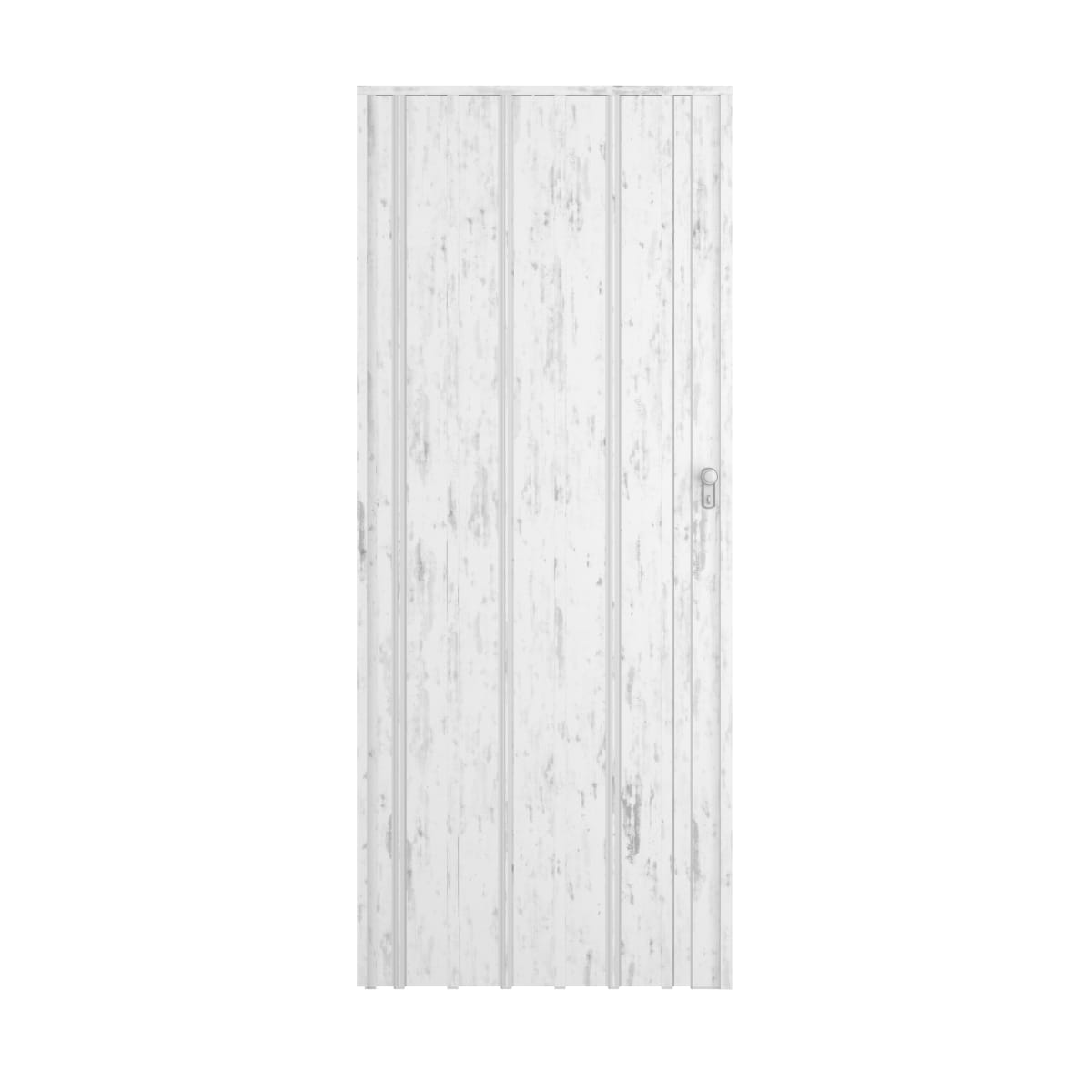 Bricocenter FREYA WHITE OAK PVC FOLDING DOOR 85X214CM WITH KEY