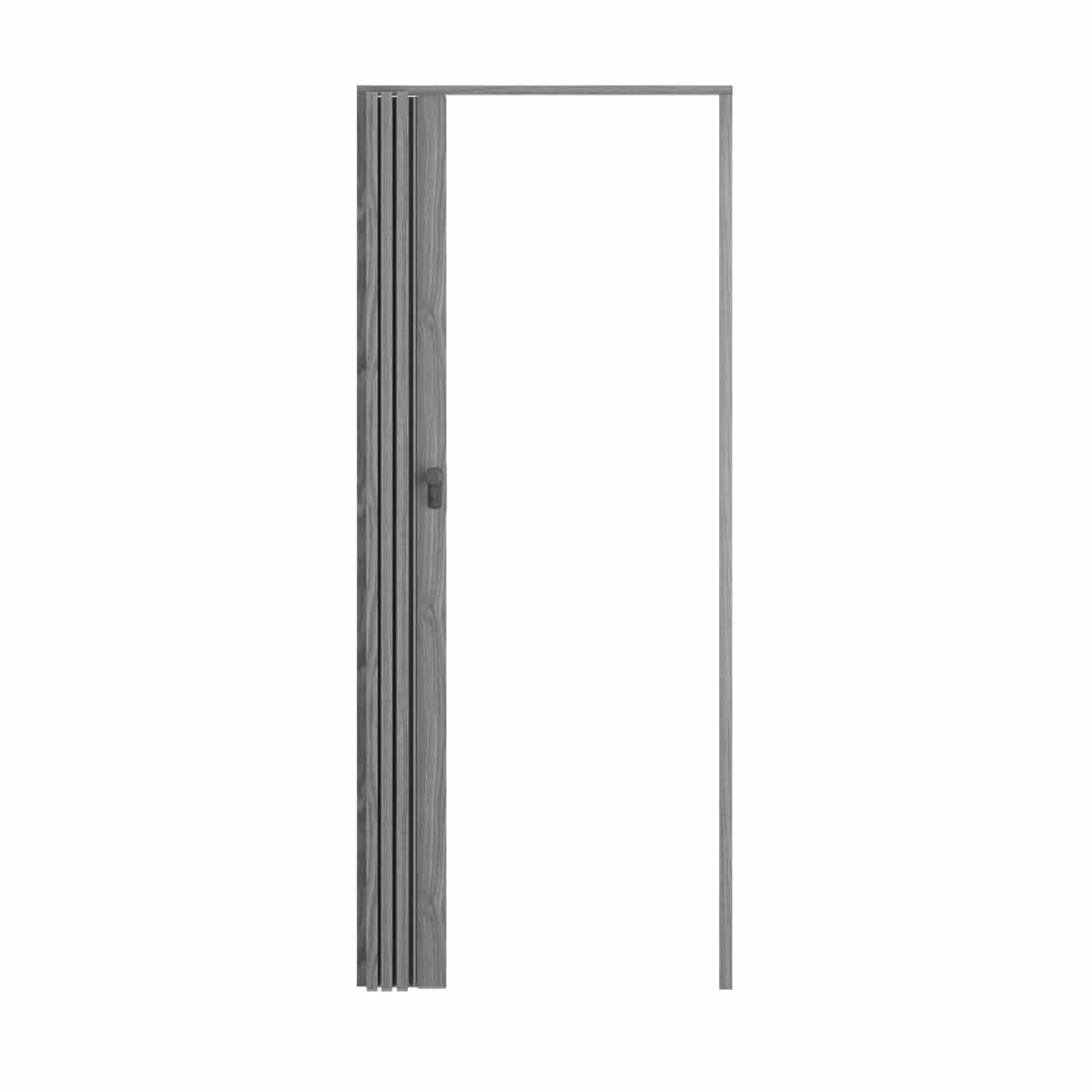 Bricocenter DARIA PVC GRAY OAK FOLDING DOOR 85X214CM KEY LOCK